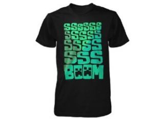 Minecraft SSS BOOM Youth Tee Black Youth X Large Fashion T Shirts Clothing