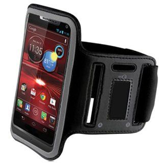 Black ArmBand For Motorola Droid 907 RAZR RAZOR M with Free CellPhone Pouch Cell Phones & Accessories