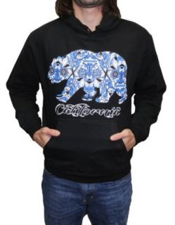 California Republic Blue Bear Design Hooded Sweatshirt, Men&Women Novelty Hoodies Clothing