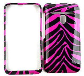 LG Revolution VS910 Pink Zebra Skin Snap On Cover, Hard Plastic Case, Face cover, Protector Cell Phones & Accessories