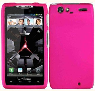 Hot Pink Hard Case Cover for Motorola Droid Razr XT912 Cell Phones & Accessories