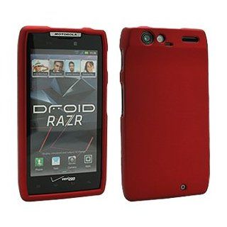 Motorola Xt912 Droid Razr Rubberized Snap on Cover, Red Cell Phones & Accessories