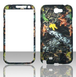 2D Camo Stem Samsung Galaxy Note 2, II N7100, T889 Case Cover Hard Phone Case Snap on Cover Rubberized Touch Faceplates Cell Phones & Accessories