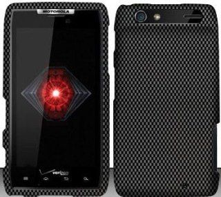 Carbon Fiber Design Hard Snap On Case Cover Faceplate Protector for Motorola Droid RAZR XT912 Verizon + Free Texi Gift Box Cell Phones & Accessories