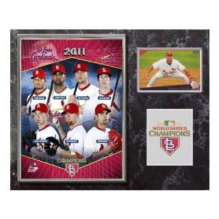 MLB St. Louis Cardinals 9X12 Wood Plaque 2011 World Series Champions  Sports Fan Decorative Plaques  Sports & Outdoors