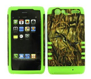 BUMPER CASE FOR MOTOROLA DROID RAZR XT912 SOFT LIME GREEN SKIN HARD FOREST CAMO DUCKS COVER Cell Phones & Accessories