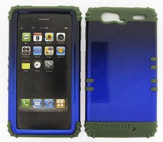 For Motorola Droid Razr Maxx XT913 Hard Dark Green Skin+Black Blue Snap Case New Cell Phones & Accessories