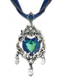 Empress Eugenie's Blue Heart Pendant by Alchemy Gothic Jewelry