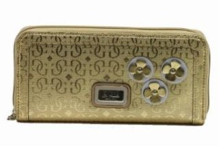 Guess Women's Clutch MX436846 Britton SLG Large Zip Around Wallet (Gold)