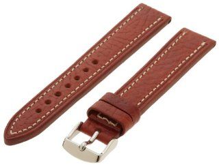 Hadley Roma Men's MSM894RR 180 18 mm Honey Genuine Leather Watch Strap Watches