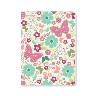 ECOeverywhere Flowers and Butterflies Journal, 160 Pages, 7.625 x 5.625 Inches, Multicolored (jr12239)  Hardcover Executive Notebooks 