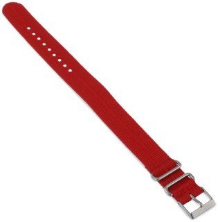 Timex T7B897 Weekender 20mm Red Nylon Slip Thru Watch Strap at  Women's Watch store.