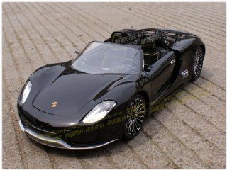 Radio Remote Control 1/14 Porsche 918 Spyder Sport R/C Model Car RC RTR (Black) Toys & Games