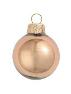 40ct Shiny Chocolate Brown Glass Ball Christmas Ornaments 1.5" (40mm)  