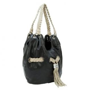 Jacky&Celine J 919 2 001 Black Tassel Hobo/Shoulder Bag Shoes
