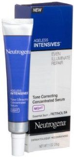 Neutrogena Ageless Intensives Tone Correcting Concentrated Serum Night, 1 Ounce  Facial Treatment Products  Beauty