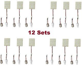 12 x Gold Stars 11569210 12W LED Replacement Bulb 921 & 1141 / 1156 / 1003 Multibase 125 Lums 12v or 24v Natural White Automotive