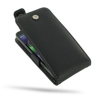 Motorola Electrify M Leather Case   XT901   Flip Top Type (Black) by PDair Electronics