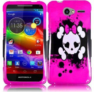 For Motorola Electrify M XT901 Hard Design Cover Case Pink Skull Accessory Cell Phones & Accessories
