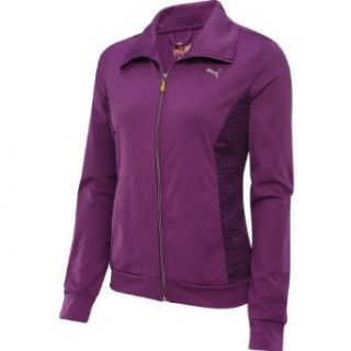 PUMA Women's TP Full Zip Knit Jacket   Size Small, Grape