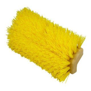 Regal 90201 Polypropylene Tri Level Floor Scrub Brush, 10" Width, Yellow (Case of 6) Cleaning Brushes