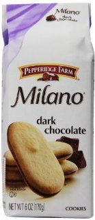 Pepperidge Farm Dark Chocolate Milano Cookies, 6 Ounce (Pack of 12)  Grocery & Gourmet Food