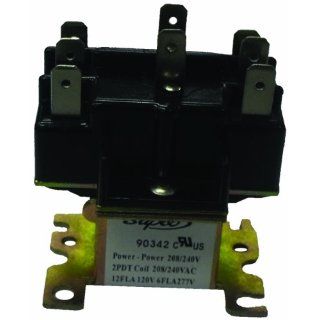 Supco 90340 General Purpose Switching Relay, 24 V Coil Voltage, Double Pole Double Throw Contacts Electronic Relays
