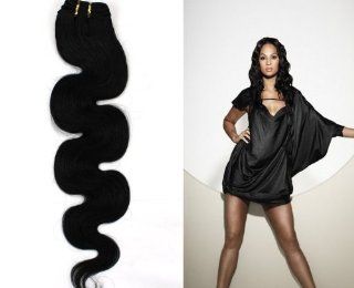 BEAUTY virgin body wave human hair 14" with #1 Jet Black color  Hair Extensions  Beauty