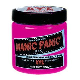 Manic Panic Cream Formula Semi, Permanent Hair Color, Hot Pink, 4 oz  Chemical Hair Dyes  Beauty