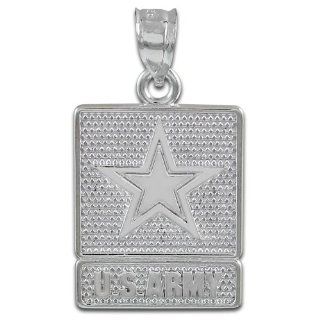 925 Sterling Silver US Army Pendant Necklace For Men Army Jewelry