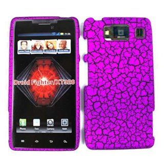 For Motorola Droid Razr Hd Xt926 Purple Crack Case Accessories Cell Phones & Accessories