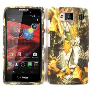 MOTOROLA DROID RAZR MAXX HD XT926M CAMO DRIED LEAVES HUNTER CASE ACCESSORY SNAP ON PROTECTOR Cell Phones & Accessories