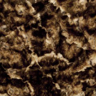 Faux Fur Alaskan Rabbit Caramel/Brown Fabric