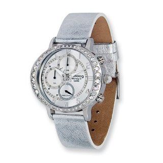 Fashionista Morning Fit Slvr Dial/slvr Leather Chrono Watch by Moog Watches, Best Quality Free Gift Box Satisfaction Guaranteed Watches
