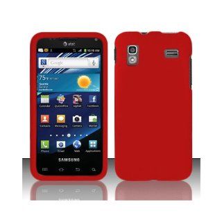 Red Hard Cover Case for Samsung Captivate Glide SGH I927 Cell Phones & Accessories