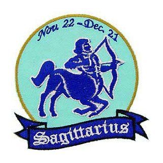 Astrology Zodiac Signs Embroidered Iron on Patch   Astrology Collection   Sagittarius The Archer Centaur Applique Novelty Baseball Caps Clothing