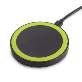 GMYLE Black Green Wireless Mini Charging Pad Mat Qi enabled Standard Charger (1000mA) for Nokia Lumia 920/920T/925/928/1020, LG Google Nexus 4/5/7 HD, Samsung Galaxy S4, iPhone 5 (US Plug) Cell Phones & Accessories