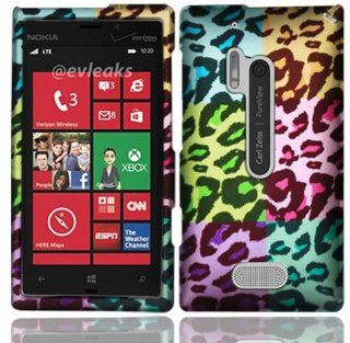 Nokia Lumia 928 ( Verizon ) Phone Case Accessory Fascinating Leopard Design Hard Snap On Cover with Free Gift Aplus Pouch Cell Phones & Accessories