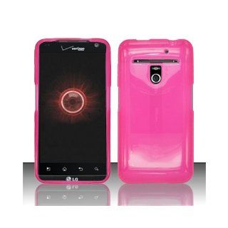 Pink Flex Cover Case for LG Esteem MS910 Revolution VS910 Cell Phones & Accessories