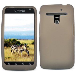 Soft Skin Case Fits LG VS910, MS910 Revolution 4G, Esteem Smoke Skin + LCD Screen Protective Film Verizon, MetroPCS Cell Phones & Accessories