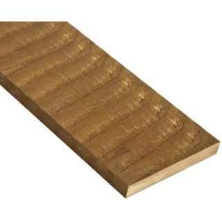 932 Bronze Rectangular Bar, Unpolished (Mill) Finish, M07 Temper, Oversized Tolerance, ASTM B505/SAE 660, 1/2" Thickness, 1 1/2" Width, 36" Length Bronze Metal Raw Materials