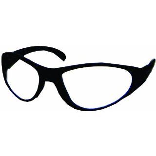 US Safety U93401 Blackstone 934 Polycarbonate Safety Glasses with Spatula Temple, Clear Lens, Black Frame (Box of 12)