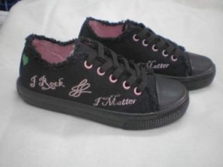 Jessica I Rock Tennis Youth Adult Black/Pink Shoe Size 10 Child Shoes