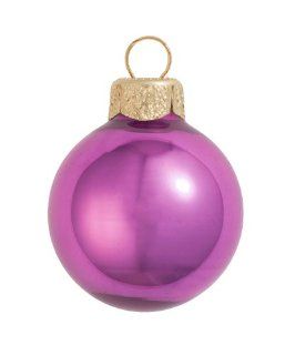 40ct Pearl Dusty Rose Pink Glass Ball Christmas Ornaments 1.5" (40mm)  