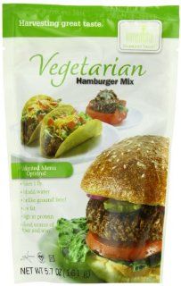 Harmony Valley Vegetarian Hamburger Mix, 5.7 Ounce (Pack of 6)  Vegetarian Meat Substitutes  Grocery & Gourmet Food