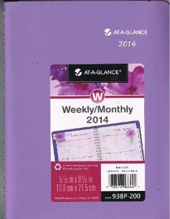 At A Glance 938P200 Beautiful Day Desk Weekly/monthly Appt Book 5 1/2 X 8 1/2 Purple 2014  Appointment Books And Planners 