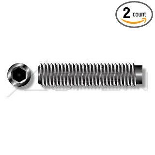(2pcs) Metric DIN 915 M24X90 Dog Point Socket Set Screw 45H Alloy Steel, Black, Grade 14.9, Quenched and Tempered Ships Free in USA