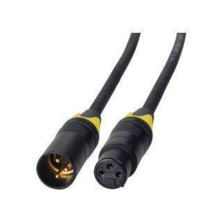24V DC Power Cable 3 Pin XLR Male to 3 Pin XLR Female   2 Foot by Laird Electronics