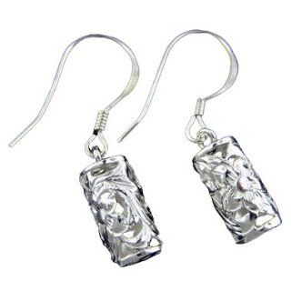 925 Silver Filigree Barrel Dangle Earrings Hawaiian Silver Jewelry Jewelry