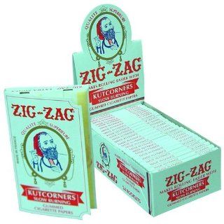 Zig Zag White Cut Corners Cigarette Rolling Papers (24 Booklets Retailers Box)  Smokeless Inhalers  Grocery & Gourmet Food